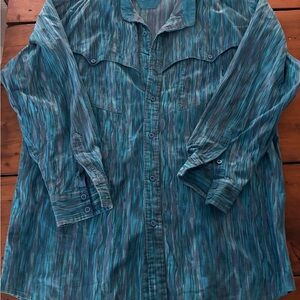 Men's Blue Patterned Jacket